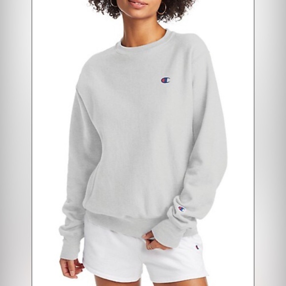 Champion Womens Reverse Weave Boyfriend Pullover Sweatshirt - Picture 4 of 6